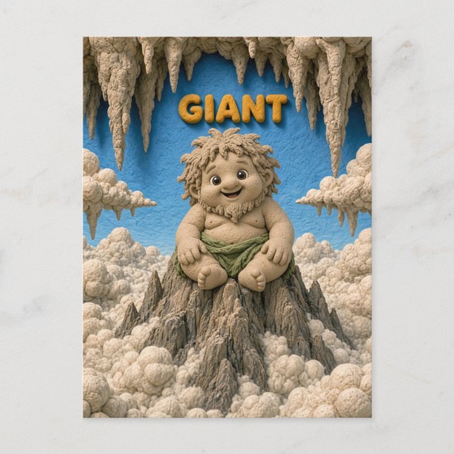 Carte Postale Bébé Géant Mignon, Mythique (Devant)