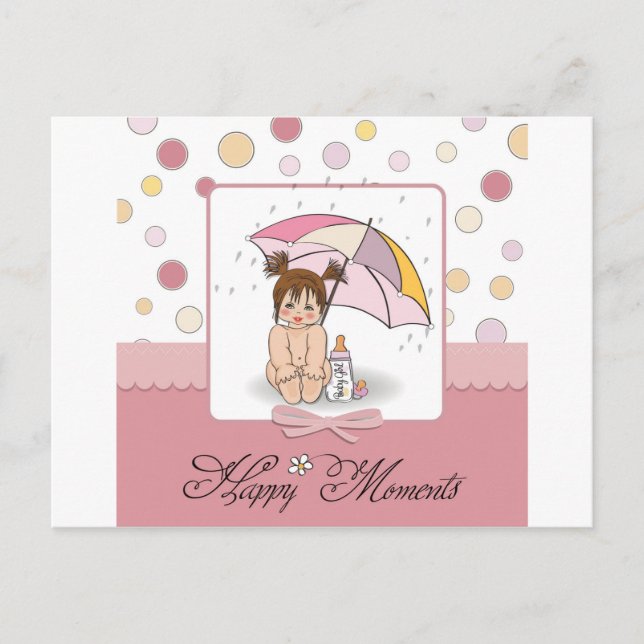 Carte Postale bébé heureux (Devant)