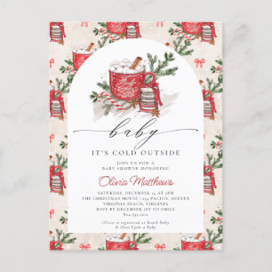 Carte Postale Bébé Il fait froid à l'extérieur du Baby shower d'