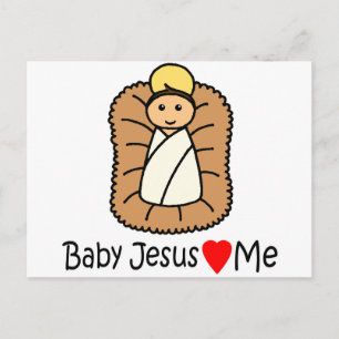 Carte Postale Bébé Jésus Coeur (Amours) Moi