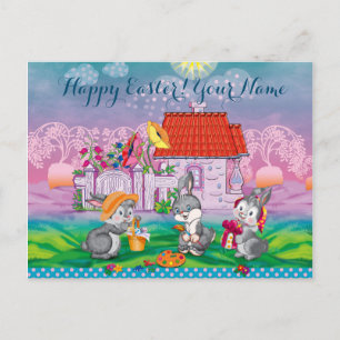 Carte Postale Bébé lapin petit