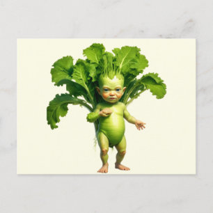 Carte Postale Bébé Légume Bizarre 
