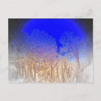 Carte Postale Bébé Lune Bleue