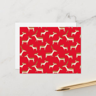 Carte Postale Bébé mignon cerf et famille