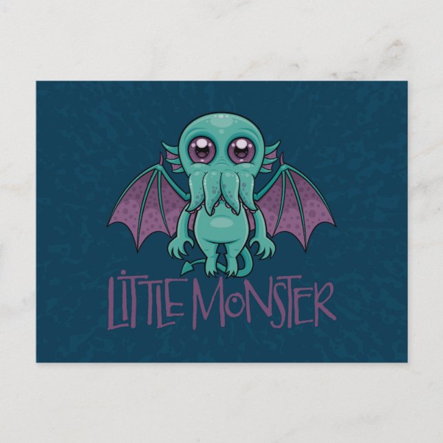 Carte Postale Bébé mignon Cthulhu Petit Monstre (Devant)