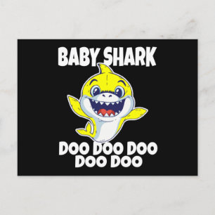 Carte Postale Bébé mignon requin Doo Doo Doo Doo