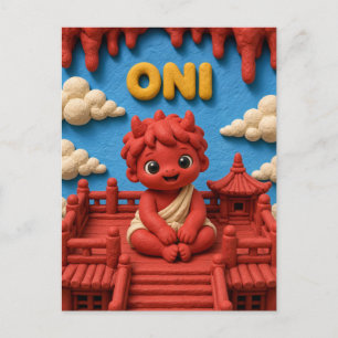 Carte Postale Bébé Oni Mignon, Mythique