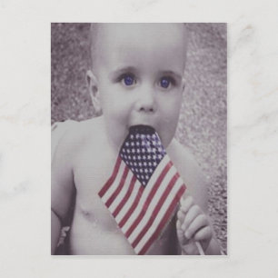 Carte Postale Bébé Patriote