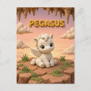 Carte Postale Bébé Pégase Mignon, Mythique