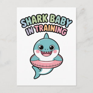 Carte Postale Bébé requin en formation Enfants