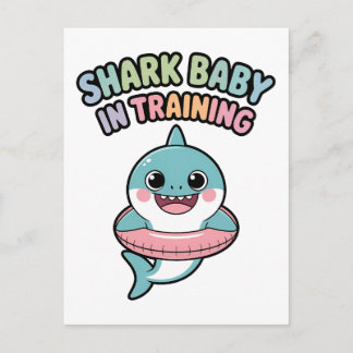 Carte Postale Bébé requin en formation | Enfants