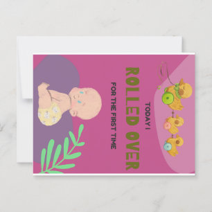 Carte Postale Bébé se retourne