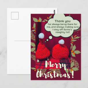 Carte Postale Bébé Sulcata Tortoise Meilleurs Amis Drôle Noël