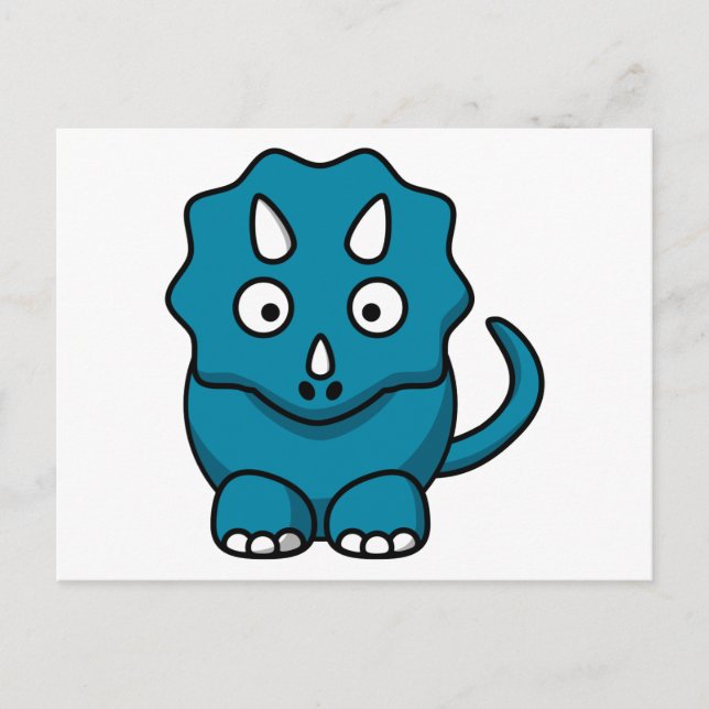 Carte Postale Bébé Triceratops (Devant)