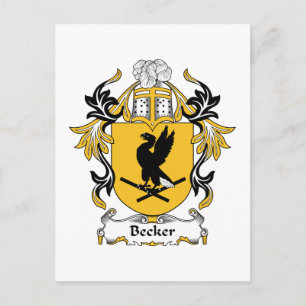 Carte Postale Becker Family Crest