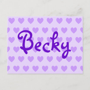 Carte Postale Becky en violet