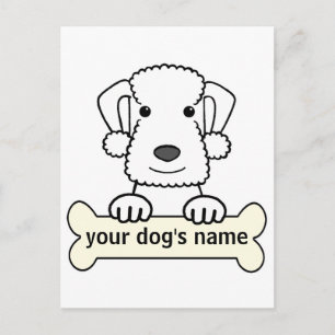 Carte Postale Bedlington Terrier personnalisé