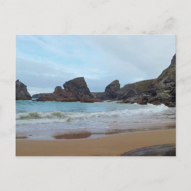Carte Postale Bedruthan Steps Carnewas Cornwall Angleterre (Devant)