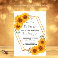 Bee Bridal douche tournesol miel abeilles invitati