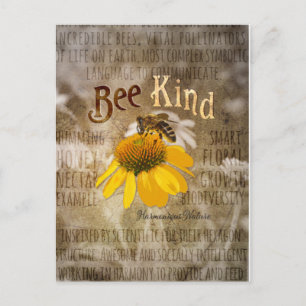 Carte Postale Bee Genre - Canvas Harmonieuse Nature Imprimer