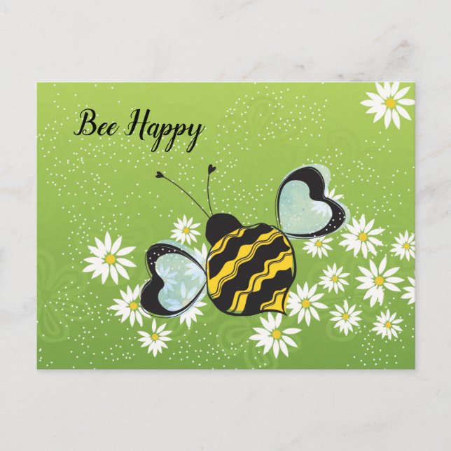 Carte postale Bee Happy (Devant)