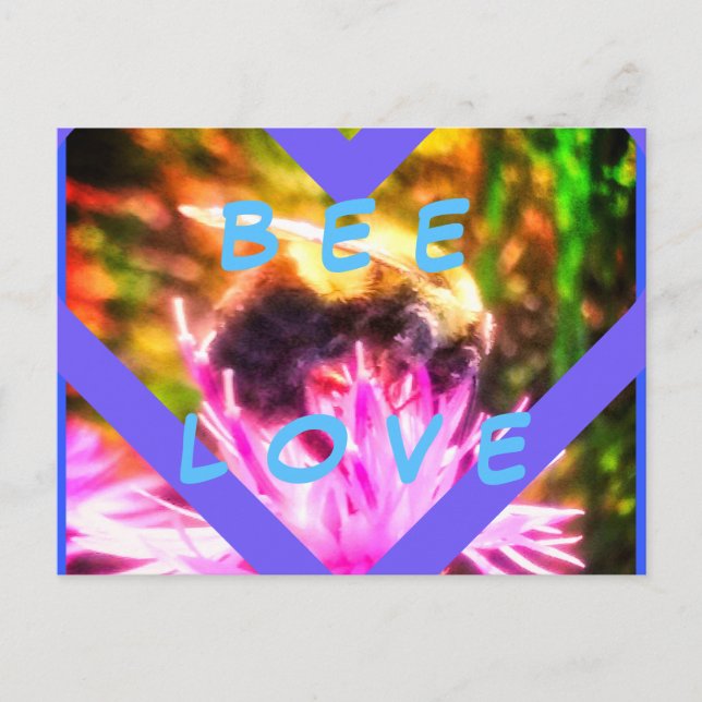 CARTE POSTALE BEE LOVE (Devant)
