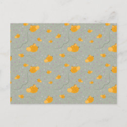 Carte Postale Bee Love Bee Happy Postcard - Vert