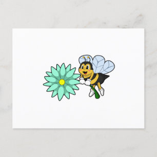 Carte Postale Bee with flower.PNG