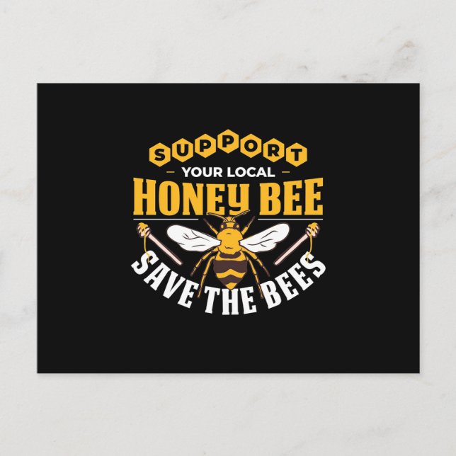Carte Postale Beekeeper Gift | Honey Bee Save The Bees (Devant)