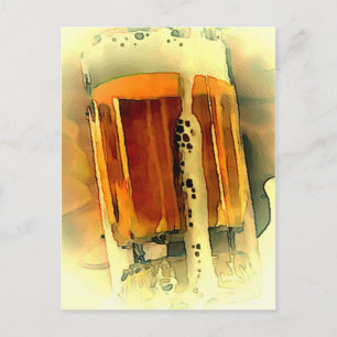 Carte Postale Beer Mug