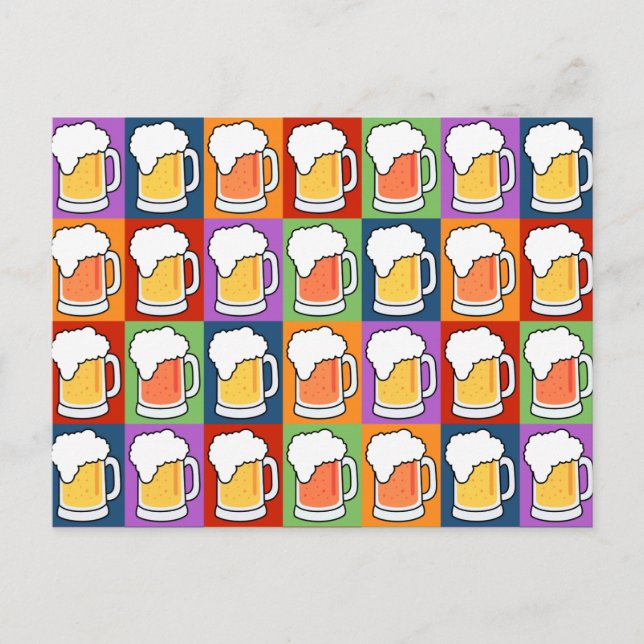 Carte postale BEER Pop Art (Devant)