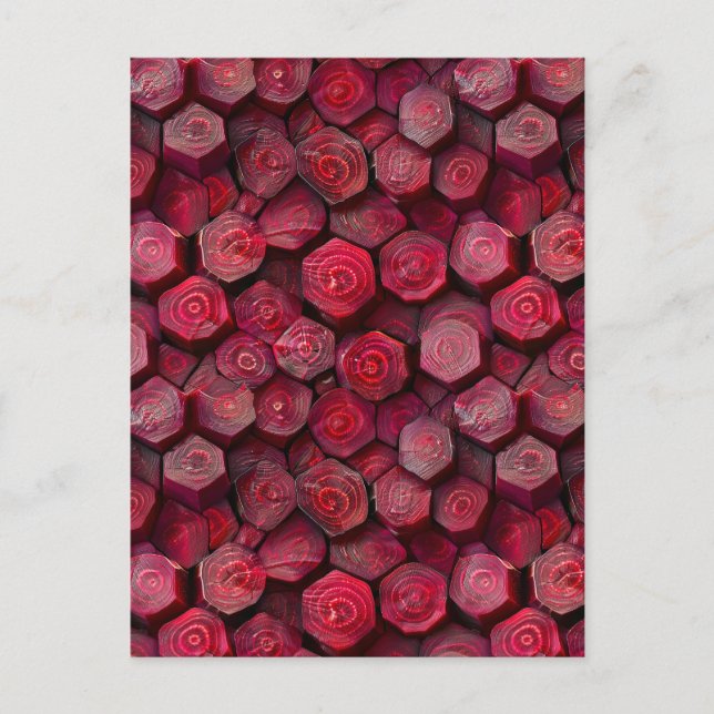 Carte Postale Beetroots à peigne (Devant)