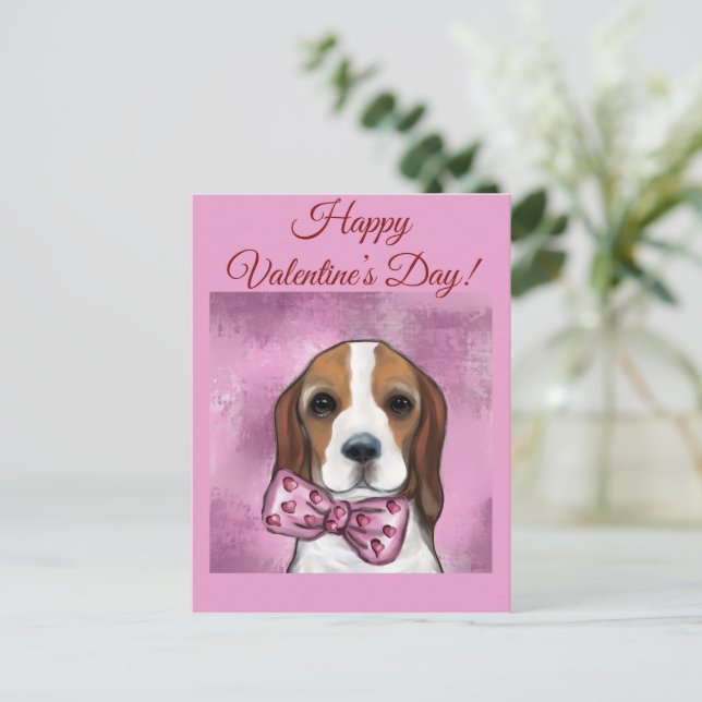 CARTE POSTALE BÉGUEULE DE LA SAINT-VALENTIN (Debout devant)