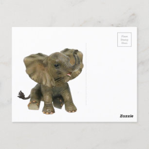 Carte Postale Bel Éléphant de Babé d'Afrique