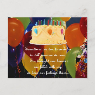 CARTE POSTALE BELATED BIRTHDAY