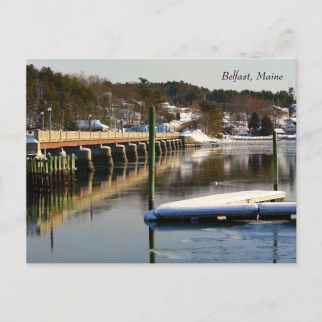 Carte Postale Belfast Footbridge - Hiver 2015 (Devant)