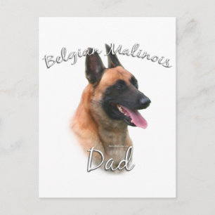 Carte Postale Belge Malinois Papa 2