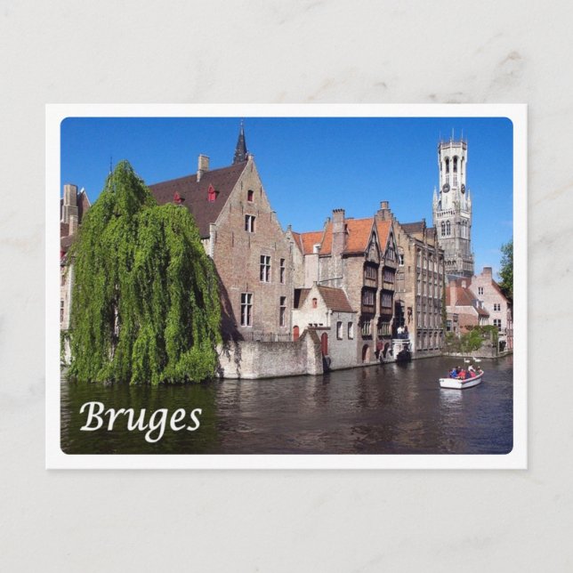 Carte Postale Belgique - Bruges - Canal - (Devant)