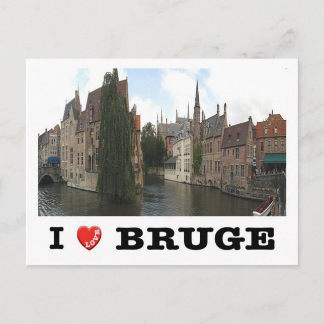 Carte Postale Belgique - Bruges - J'aime - (Devant)