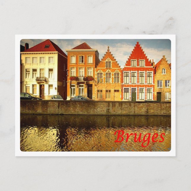 Carte Postale Belgique - Bruges - Le Maisons (Devant)