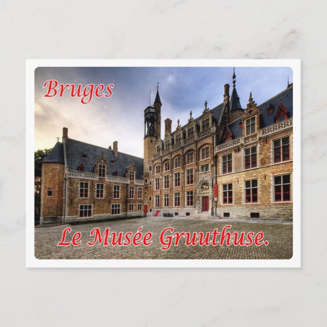 Carte Postale Belgique - Bruges - Le musée Gruuthuse (Devant)