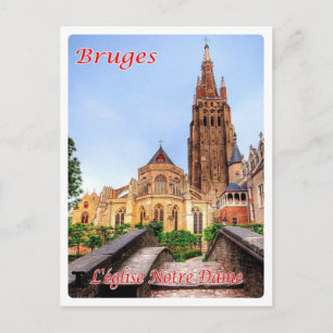 Carte Postale Belgique - Bruges - L'Eglise Notre Dame -