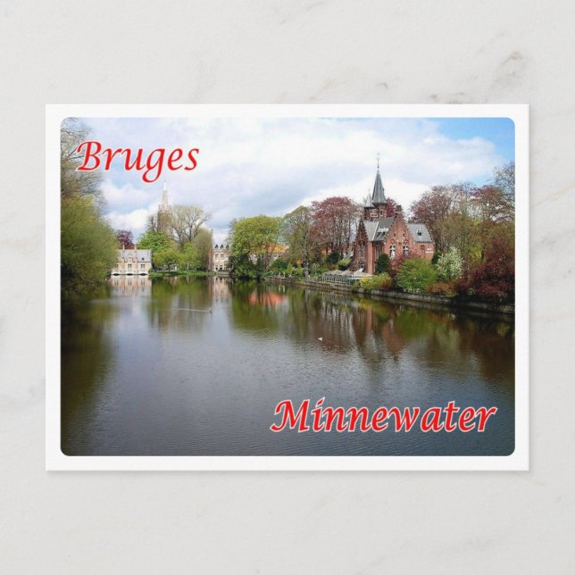Carte Postale Belgique - Bruges - Minnewater. - (Devant)