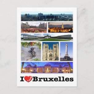 Carte Postale Belgique - Bruxelles - I Love -