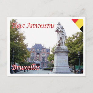 Carte Postale Belgique - Bruxelles - Place Anneessens -