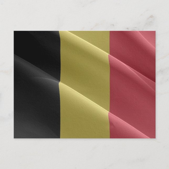Carte Postale Belgique - Drapeau - (Devant)