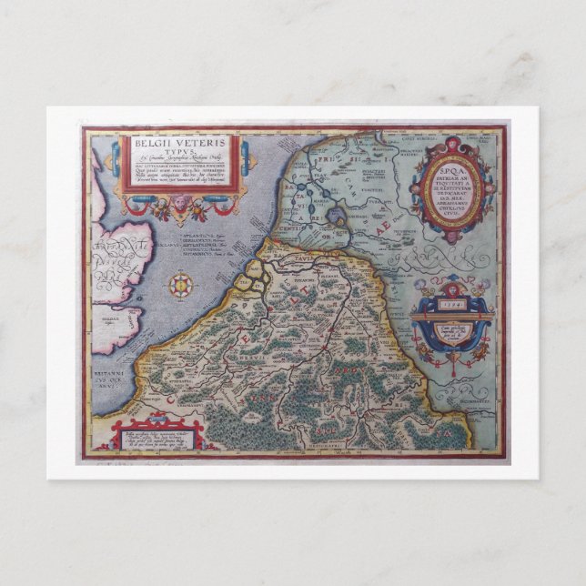 Carte Postale Belgique et Pays-Bas (Devant)