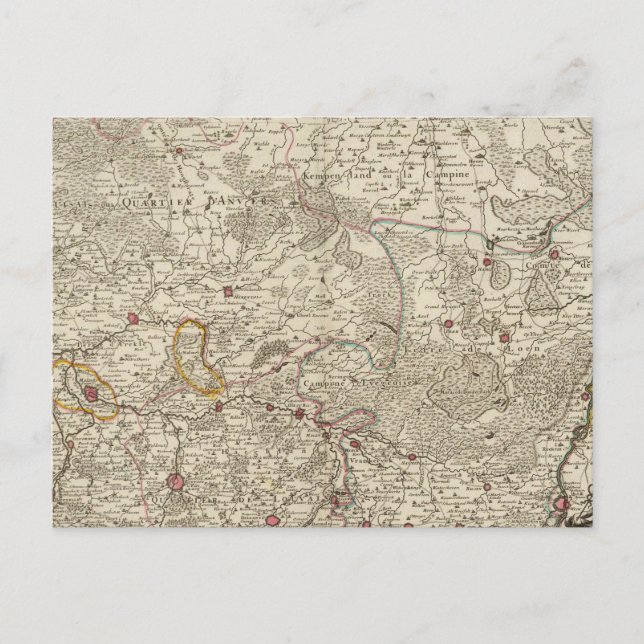 Carte Postale Belgique et Pays-Bas (Devant)