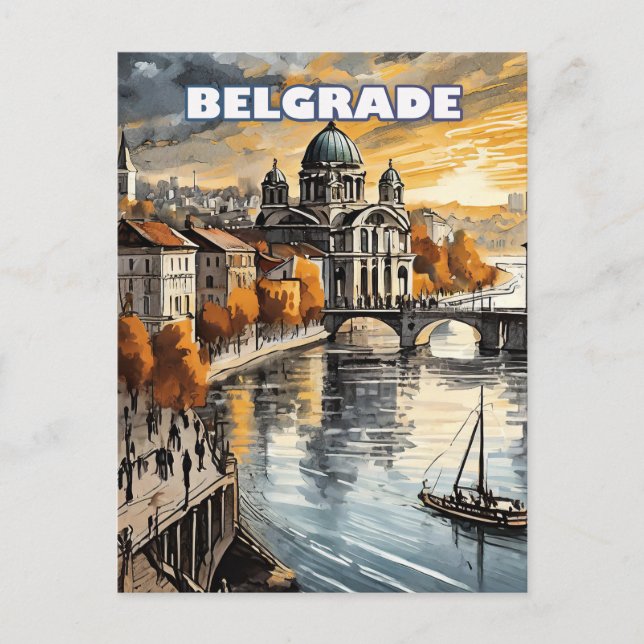 Carte Postale Belgrade, capitale des contrastes (Devant)