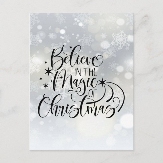 Carte Postale Believe In The Magic Of Christmas (Devant)